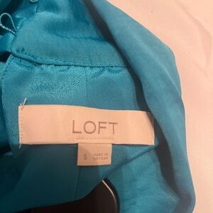 LOFT green halter tie back dress. Worn once.